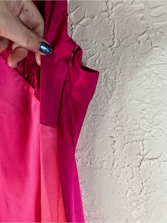 12th Tribe Mirabella Pink Satin Sorbet Maxi Dress - Picture 10 of 16